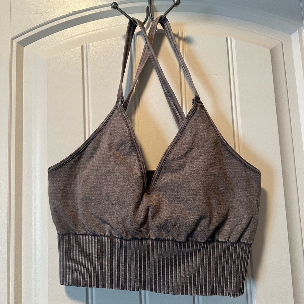 FP Movement by Free People Women's Charcoal Bralette